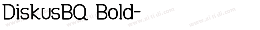DiskusBQ Bold字体转换
